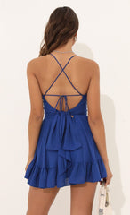 Flare Dress in Blue
