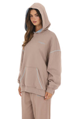Oversized Hoodie in Mocha