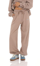 Oversized Lounge Sweatpants in Taupe