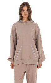 Oversized Hoodie in Mocha