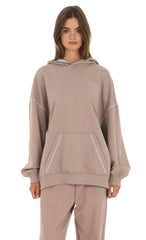 Oversized Hoodie in Mocha