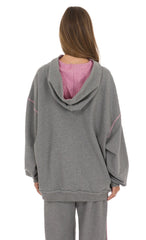 Oversized Hoodie in Charcoal